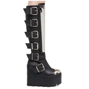 NEW Current Mood Black and Silver Men's Boots